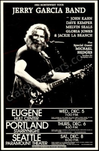 1984 Jerry Garcia Band Poster