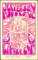 Ultra-Rare 1967 Jefferson Airplane Washington Poster