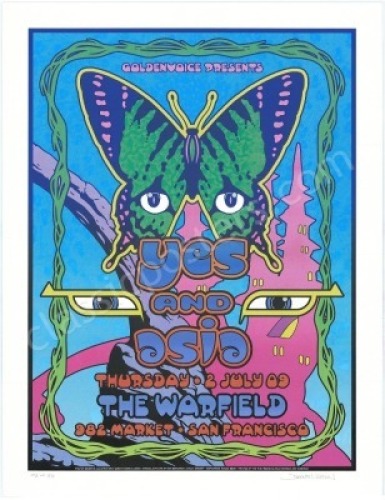 Stunning Signed 2009 Yes Warfield Poster