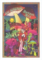 Les Claypool-Signed Mushroom Men Poster