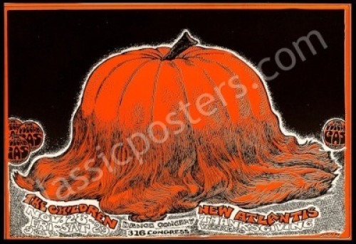 Hairy Pumpkin Vulcan Gas Handbill