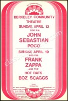 Scarce Frank Zappa Berkeley Poster