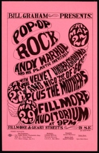 Gorgeous BG-8 Andy Warhol Handbill