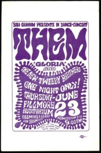 BG-12 Them Van Morrison Handbill