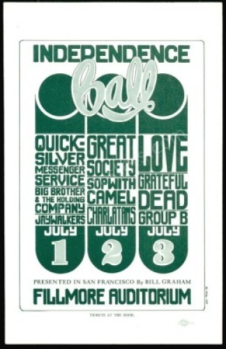 Scarce BG-14 Grateful Dead Handbill