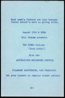 Scarce BG-24 Alternate Handbill