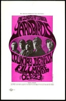 Scarce BG-33 The Yardbirds Thin Paper Handbill