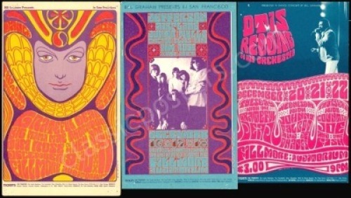 Three Attractive Bill Graham Handbills