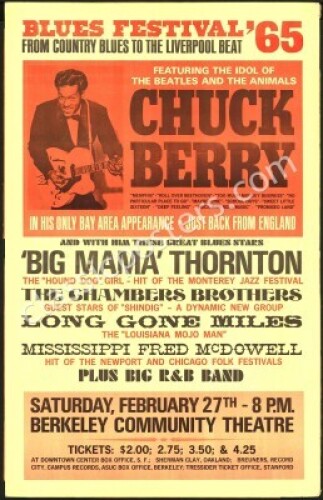 1965 Chuck Berry Blues Festival Poster