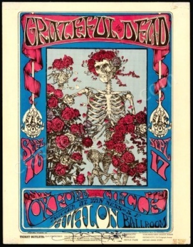 Desirable Signed FD-26 Skeleton and Roses Handbill