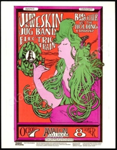 Beautiful FD-29 Girl with Green Hair Handbill