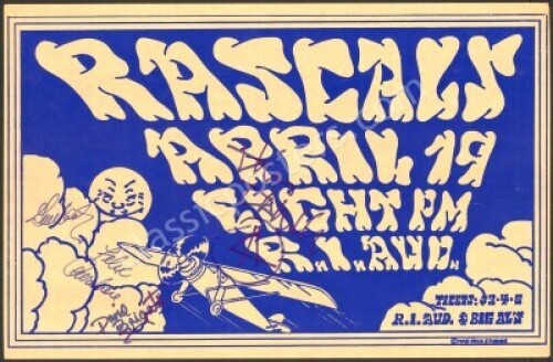 Band-Signed Rascals Rhode Island Poster