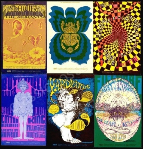 Nine Interesting Bill Graham Postcards