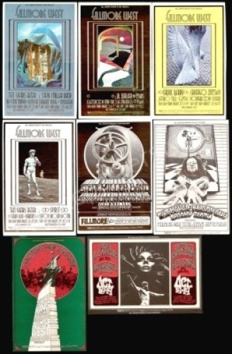 An Offering of 44 Different Bill Graham Postcards