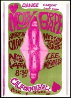 1966 Moby Grape California Hall Poster