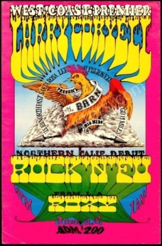 Larry Coryell Barn Poster by Lee Conklin