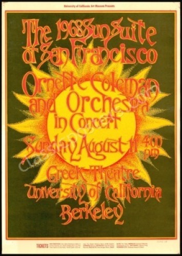 Attractive 1968 U.C. Berkeley Poster