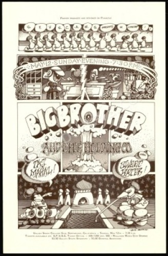 Rare Original Rick Griffin Big Brother Poster