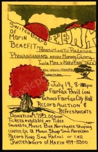 Switchboard of Marin Benefit Handbill