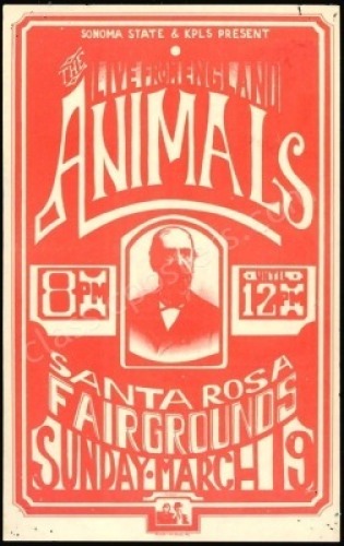 Scarce AOR 2.330 Animals Santa Rosa Handbill