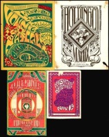 Four Assorted Art of Rock Handbills