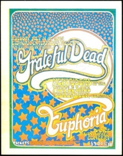 Near Mint AOR 4.93 Grateful Dead Handbill