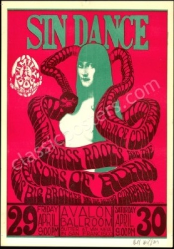 Popular Signed FD-6 Sin Dance Poster