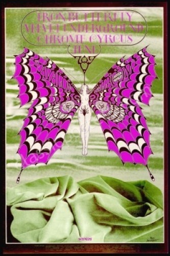 Signed FD-122 Iron Butterfly Poster