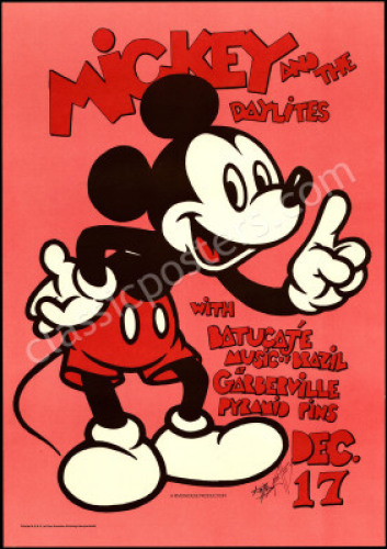 Scarce Signed Mickey & The Daylites Poster