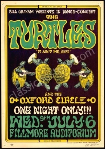 Elusive Signed Original BG-15 Turtles Poster