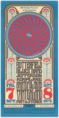 Scarce Original BG-30 Grateful Dead Poster