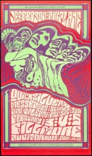 Nice Original BG-48 Jefferson Airplane Poster