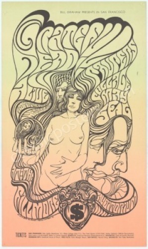 Stunning BG-62 Grateful Dead Poster