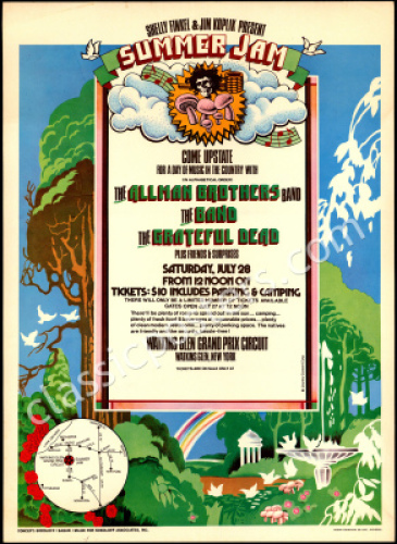 Attractive AOR 4.231 Grateful Dead Summer Jam Poster