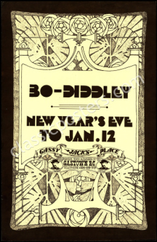 Bo Diddley Vancouver Poster