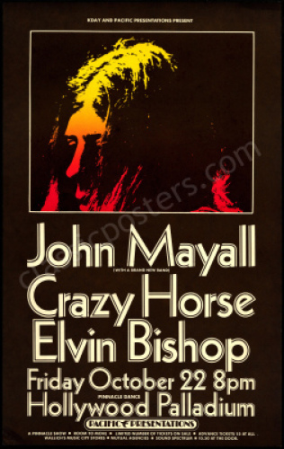 Attractive 1971 John Mayall Poster