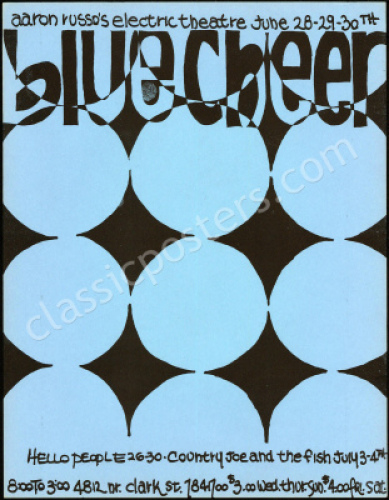 Very Nice Blue Cheer Chicago Handbill