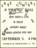 Signed 1973 Jerry Garcia / Hell's Angels Pirates Ball Handbill
