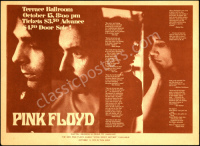 Rare 1970 Pink Floyd Salt Lake City Handbill