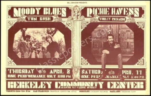 Popular BG-215A Moody Blues Poster