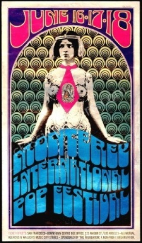 Popular Small-Size AOR 3.5 Monterey Pop Festival Poster