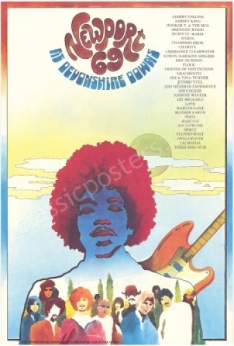 Beautiful Newport 69 Jimi Hendrix Poster