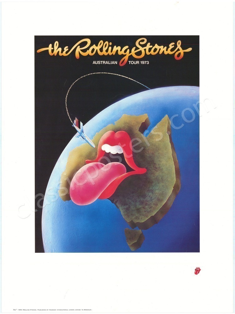 1973 Rolling Stones Australian Tour Poster 1973-rolling-stones-australian-tour-poster