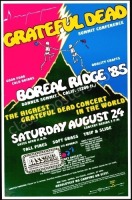 1985 Grateful Dead Boreal Ridge Poster