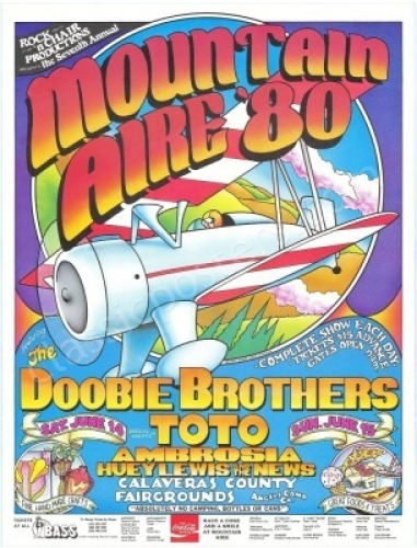 1980 Mountain Aire Music Festival Poster