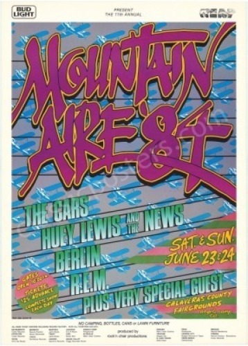 1984 Mountain Aire Music Festival Poster