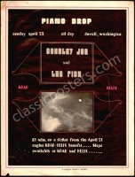 Rare 1968 Piano Drop Poster