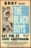 1965 Beach Boys Sacramento Poster