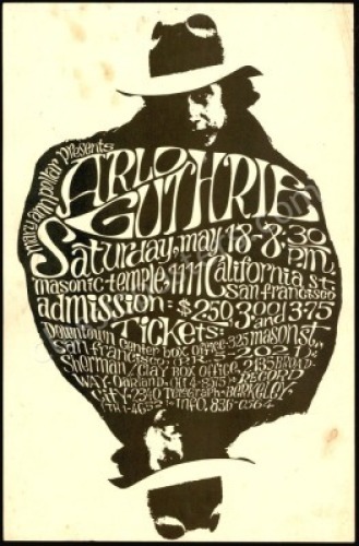 Interesting 1968 Arlo Guthrie Poster