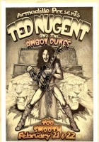 Amazing Ted Nugent Armadillo World Headquarters Original Art